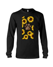 Load image into Gallery viewer, Dog Paw Sunflower  Special Custom Design For Dog Lovers Unisex Long Sleeve
