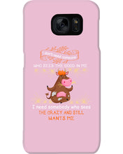 Load image into Gallery viewer, Cow I Need Somebody Who Sees The Crazy And Still Wants Me Phone case
