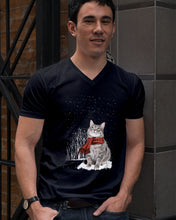 Load image into Gallery viewer, Cats Snow Funny Gift For Cats Lovers Guys V-Neck
