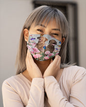 Load image into Gallery viewer, Gift For Dog LoversChesapeake Bay Retriever With Peonies Cloth Face Mask
