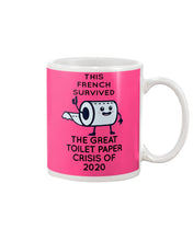 Load image into Gallery viewer, French Survived The Great Toilet Paper Crisis Of 2020 For Personalized Nation Gift Mug
