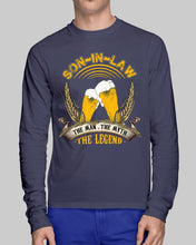 Load image into Gallery viewer, Beer Day Funny Gift For Son-In-Law The Man The Myth The Legend Unisex Long Sleeve
