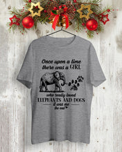 Load image into Gallery viewer, A Girl Really Loved Elephants And Dogs  Special Custom Design Guys Tee

