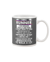 Load image into Gallery viewer, I Am A Runner I Run Because I Really Like Food Custom Design Mug
