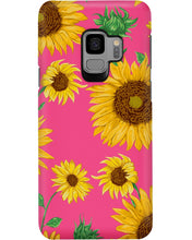 Load image into Gallery viewer, Black Phone Case With Sunflowers Great Gift For Mom Phone case
