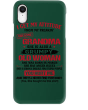 Load image into Gallery viewer, I Get My Attitude From My Freakin' Awesome Grandma Who Was Born In March Phone case
