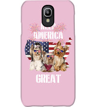 Load image into Gallery viewer, Keep America Great Yorkshire Terrier Gift For Dog Lovers Phone case
