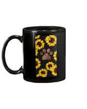 Load image into Gallery viewer, Dog Paw Sunflower  Special Custom Design For Dog Lovers Mug
