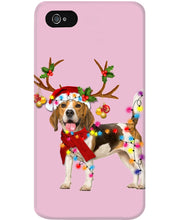 Load image into Gallery viewer, Beagle Gorgeous Reindeer Xmas Lights Gift For Dog Lovers Phone case
