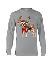 Load image into Gallery viewer, Beagle Gorgeous Reindeer Xmas Lights Gift For Dog Lovers Unisex Long Sleeve
