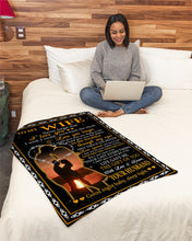 Load image into Gallery viewer, Husband Gift For Wife Never Forget That I Love You Fleece Blanket
