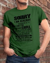 Load image into Gallery viewer, I'm Already Taken By    September Sexy And Crazy Girl For Birthday Gift Guys Tee
