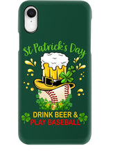 Load image into Gallery viewer, Baseball Drink Beer Day St Patrick's Day Gift For Baseball Lovers Phone case
