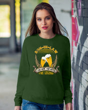 Load image into Gallery viewer, Beer Day Funny Gift For Son-In-Law The Man The Myth The Legend Sweatshirt
