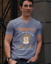 Load image into Gallery viewer, Daughter The Soul Of Witch The Fire Of Lioness Guys V-Neck
