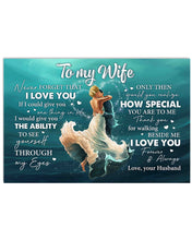 Load image into Gallery viewer, A Kiss Husband Gift For Wife Never Forget That I Love You Horizontal Poster
