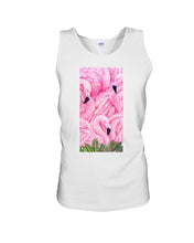 Load image into Gallery viewer, Beautiful Flamingo And Feather Gift For Flamingo Lovers Unisex Tank Top
