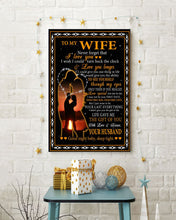 Load image into Gallery viewer, Husband Gift For Wife Never Forget That I Love You Vertical Poster
