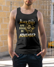Load image into Gallery viewer, Black Kings Are Born In   November   Trending For Birthday Gift Unisex Tank Top
