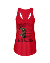 Load image into Gallery viewer, I'm Daughter Of God I Was Born In May My Scars Tell A Story Ladies Flowy Tank

