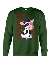 Load image into Gallery viewer, Lovely Phone Case Cow And American Flag Gift For Cow Lovers Sweatshirt
