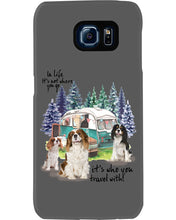 Load image into Gallery viewer, Cavalier King It's Who You Travel With Gift For Dog Lovers Phone case
