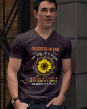 Load image into Gallery viewer, Daughter-in-law A Soul Of A Witch Fire Of A Lioness Guys V-Neck
