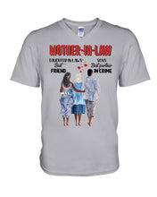Load image into Gallery viewer, Daughter In Law's Best Friend Son's Best Partner In Crime Gift For Mom In Law Guys V-Neck
