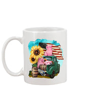Load image into Gallery viewer, Black Phone Case With Pig Sunflower Gift For Pig Lovers Mug
