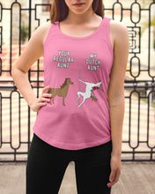 Load image into Gallery viewer, Funny Unicorn Difference Between Your Regular Aunt And My Dutch Aunt Ladies Flowy Tank
