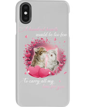 Load image into Gallery viewer, A Hundred Hearts Would Too Few To Carry All My Love For You Cats Gift For Cat Lovers Phone case
