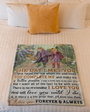 Load image into Gallery viewer, Garden Will Love You Until I Die Gift For Wife Fleece Blanket
