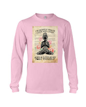 Load image into Gallery viewer, I'm Mostly Peace Love And Light Yoga Gift For Yoga Lovers Unisex Long Sleeve
