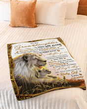 Load image into Gallery viewer, Lion You Are Braver Than You Believe Grandpa Gift For Granddaughter Fleece Blanket
