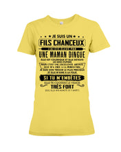 Load image into Gallery viewer, Je Suis Un Fils Chanceux Birthday Gift For Men Ladies Tee

