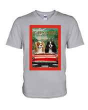 Load image into Gallery viewer, Cavalier Happy Holiday Gift For Dog Lovers Guys V-Neck
