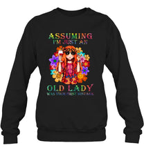 Load image into Gallery viewer, I Am Just An Old Lady Was Your First Mistake Hippie Sweatshirt
