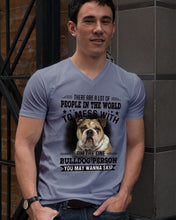 Load image into Gallery viewer, I Am The One Bulldog Person Gift For Dog Lovers Guys V-Neck
