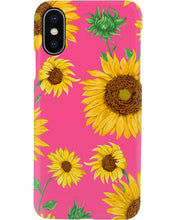 Load image into Gallery viewer, Black Phone Case With Sunflowers Great Gift For Mom Phone case
