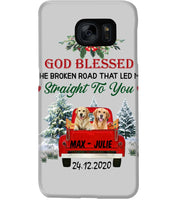 Load image into Gallery viewer, Golden Retriever X-mas Road Gift For Dog Lovers Phone case
