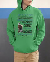 Load image into Gallery viewer, Look Right Beside You Eagle Mom Gift For Son Hoodie
