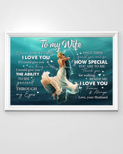Load image into Gallery viewer, A Kiss Husband Gift For Wife Never Forget That I Love You Horizontal Poster
