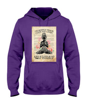 Load image into Gallery viewer, I'm Mostly Peace Love And Light Yoga Gift For Yoga Lovers Hoodie
