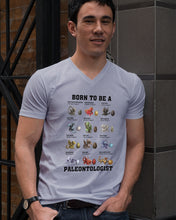 Load image into Gallery viewer, Born To Be Paleontologist Custom Design Gift For Kids Guys V-Neck
