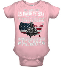 Load image into Gallery viewer, I Am A US Marine Veteran If America Needed Me Gift Baby Onesie
