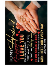 Load image into Gallery viewer, Present For  Husband Never Forget That I Love You Custom Design Vertical Poster
