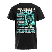 Load image into Gallery viewer, Birthday Gift Los Reyes Nacen En Agosto Angry Wolf Guys V-Neck
