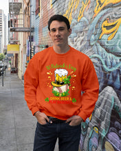 Load image into Gallery viewer, Baseball Drink Beer Day St Patrick's Day Gift For Baseball Lovers Sweatshirt
