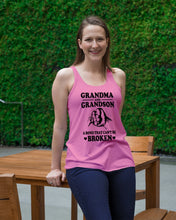 Load image into Gallery viewer, Grandma And Grandson A Bond That Can't Be Broken Custom Design Ladies Flowy Tank

