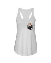 Load image into Gallery viewer, Cavalier King Charles Spaniel In Pocket - Dogs Lovers Gift Ladies Flowy Tank
